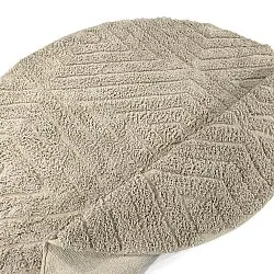 Runde Teppiche - Amberley Natural Cotton Shaggy (beige)