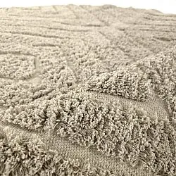 Runde Teppiche - Amberley Natural Cotton Shaggy (beige)
