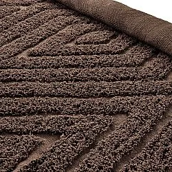 Runde Teppiche - Amberley Natural Cotton Shaggy (braun)