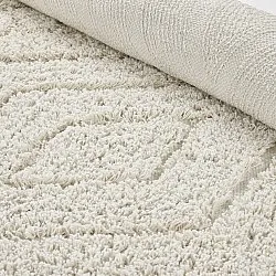 Hochflorteppiche - Amberley Natural Cotton Shaggy (cremefarben)