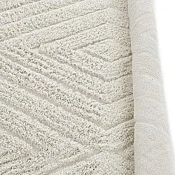 Runde Teppiche - Amberley Natural Cotton Shaggy (cremefarben)