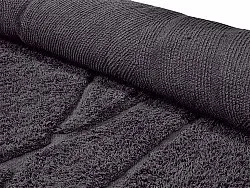 Runde Teppiche - Andrea Natural Cotton Shaggy (schwarz)