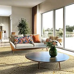 Hochflorteppiche - Bellevue Natural Cotton Shaggy (beige/braun)