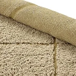Runde Teppiche - Bellevue Natural Cotton Shaggy (beige/braun)