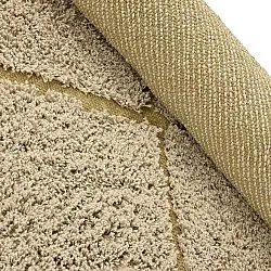 Runde Teppiche - Bellevue Natural Cotton Shaggy (beige/braun)