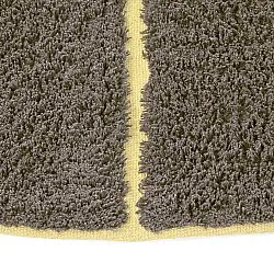 Runde Teppiche - Bellevue Natural Cotton Shaggy (braun/gelb)