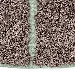 Runde Teppiche - Bellevue Natural Cotton Shaggy (taupe/grün)