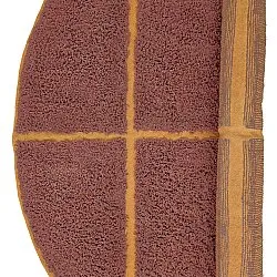 Runde Teppiche - Bellevue Natural Cotton Shaggy (rot/orange)