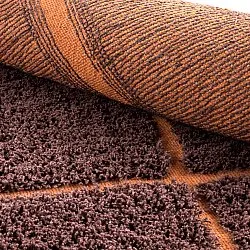 Hochflorteppiche - Bellevue Natural Cotton Shaggy (rot/orange)