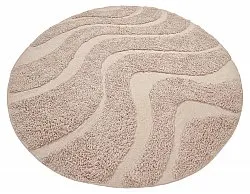 Runde Teppiche - Bonnie Natural Cotton Shaggy (beige)