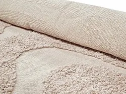 Runde Teppiche - Bonnie Natural Cotton Shaggy (beige)