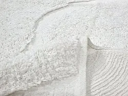 Runde Teppiche - Bonnie Natural Cotton Shaggy (offwhite)