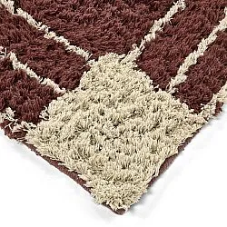 Hochflorteppiche - Cataya Natural Cotton Shaggy (braun/beige)