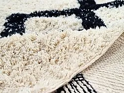 Runde Teppiche - Chablis Natural Cotton Shaggy (offwhite/schwarz)