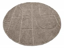 Runde Teppiche - Cremona Natural Cotton Shaggy (taupe)