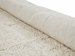 Runde Teppiche - Cremona Natural Cotton Shaggy (offwhite)