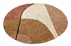 Runde Teppiche - Donostia Natural Cotton Shaggy (multi)