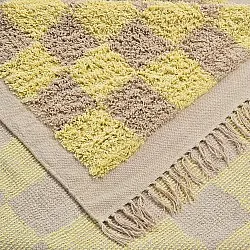Hochflorteppiche - Elsey Natural Cotton Shaggy (gelb/beige)