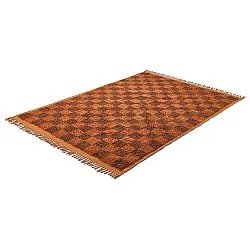 Hochflorteppiche - Elsey Natural Cotton Shaggy (orange/rot)