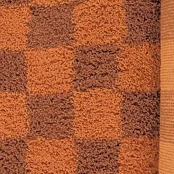 Hochflorteppiche - Elsey Natural Cotton Shaggy (orange/rot)