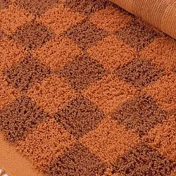 Hochflorteppiche - Elsey Natural Cotton Shaggy (orange/rot)