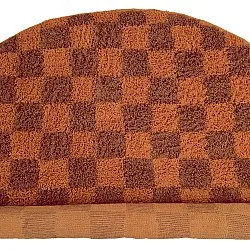 Runde Teppiche - Elsey Natural Cotton Shaggy (orange/rot)