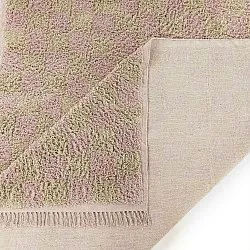 Hochflorteppiche - Elsey Natural Cotton Shaggy (rosa/orange)