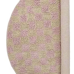 Runde Teppiche - Elsey Natural Cotton Shaggy (rosa/orange)