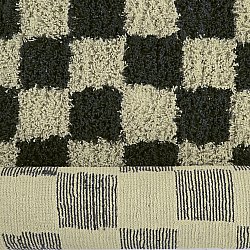 Hochflorteppiche - Elsey Natural Cotton Shaggy (schwarz/beige)