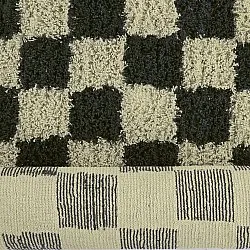 Hochflorteppiche - Elsey Natural Cotton Shaggy (schwarz/beige)
