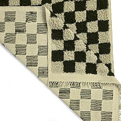 Hochflorteppiche - Elsey Natural Cotton Shaggy (schwarz/beige)