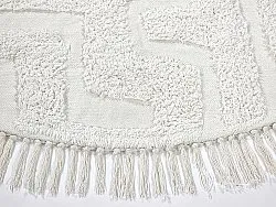 Runde Teppiche - Fallon Natural Cotton Shaggy (offwhite)