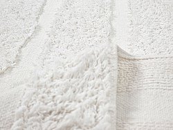 Runde Teppiche - Fallon Natural Cotton Shaggy (offwhite)