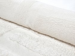 Runde Teppiche - Fallon Natural Cotton Shaggy (offwhite)