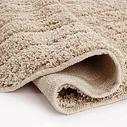 Runde Teppiche - Farley Natural Cotton Shaggy (beige)