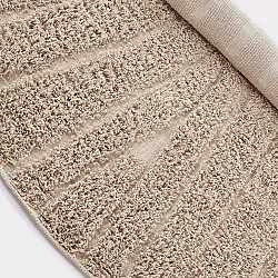 Runde Teppiche - Farley Natural Cotton Shaggy (beige)