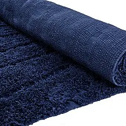 Hochflorteppiche - Farley Natural Cotton Shaggy (blau)