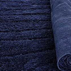Hochflorteppiche - Farley Natural Cotton Shaggy (blau)