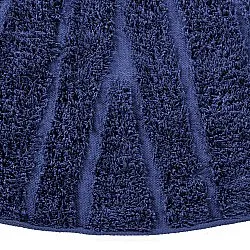 Runde Teppiche - Farley Natural Cotton Shaggy (blau)