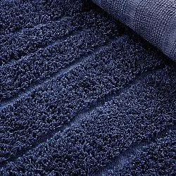 Runde Teppiche - Farley Natural Cotton Shaggy (blau)