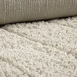 Hochflorteppiche - Farley Natural Cotton Shaggy (cremefarben)