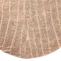 Runde Teppiche - Farley Natural Cotton Shaggy (rosa)