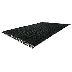 Hochflorteppiche - Farley Natural Cotton Shaggy (schwarz)