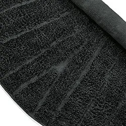 Runde Teppiche - Farley Natural Cotton Shaggy (schwarz)