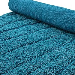 Hochflorteppiche - Farley Natural Cotton Shaggy (türkis)