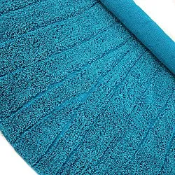 Runde Teppiche - Farley Natural Cotton Shaggy (türkis)