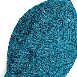 Runde Teppiche - Farley Natural Cotton Shaggy (türkis)