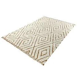 Hochflorteppiche - Holwell Natural Cotton Shaggy (cremefarben/braun)