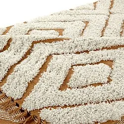 Hochflorteppiche - Holwell Natural Cotton Shaggy (cremefarben/braun)