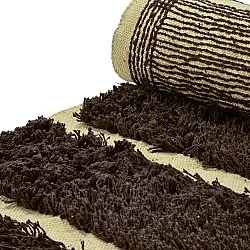 Hochflorteppiche - Ikara Natural Cotton Shaggy (braun)